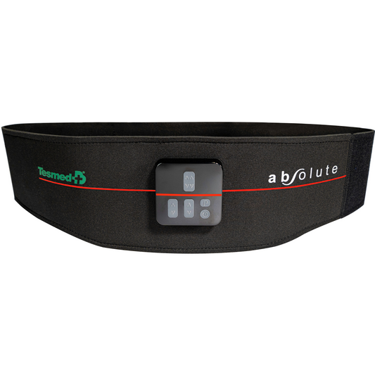 Elektrostimulationsgürtel TESMED Absolute für zentrale und seitliche Bauchmuskeln, 15 Programme, Unisex, wiederaufladbar, Made in Italy