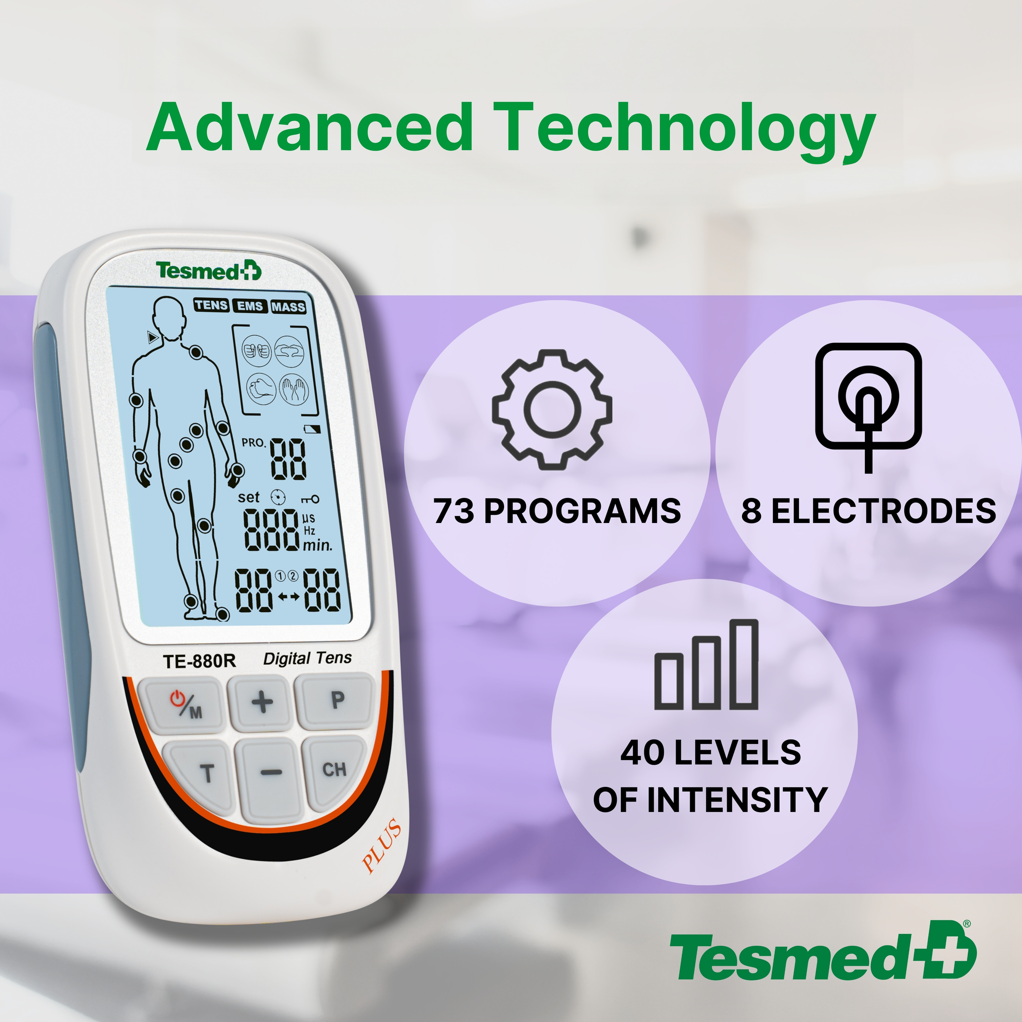 Muskelstimulator Tesmed Te-880R Tens, Ems, Massage