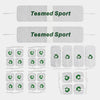 TESMED-TOP-AUSRÜSTUNG 26 Elektroden, der beste Bereich, um die besten Ergebnisse zu erzielen: 20 Elektroden 50x50 + 4 Elektroden 50x100 + 2 Tesmed Sport-Riesenbänder