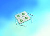 TESMED Elektroden Pads für TENS und EMS Reizstrom-Geräte mit 2mm-Stecker-Anschluss, selbstklebend, 16 Stück (8 Elektroden mit 50x50mm, 8 Elektroden mit 50x100mm)